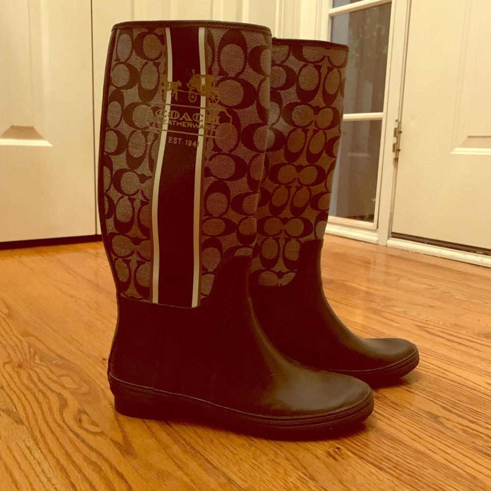 Coach rain boots